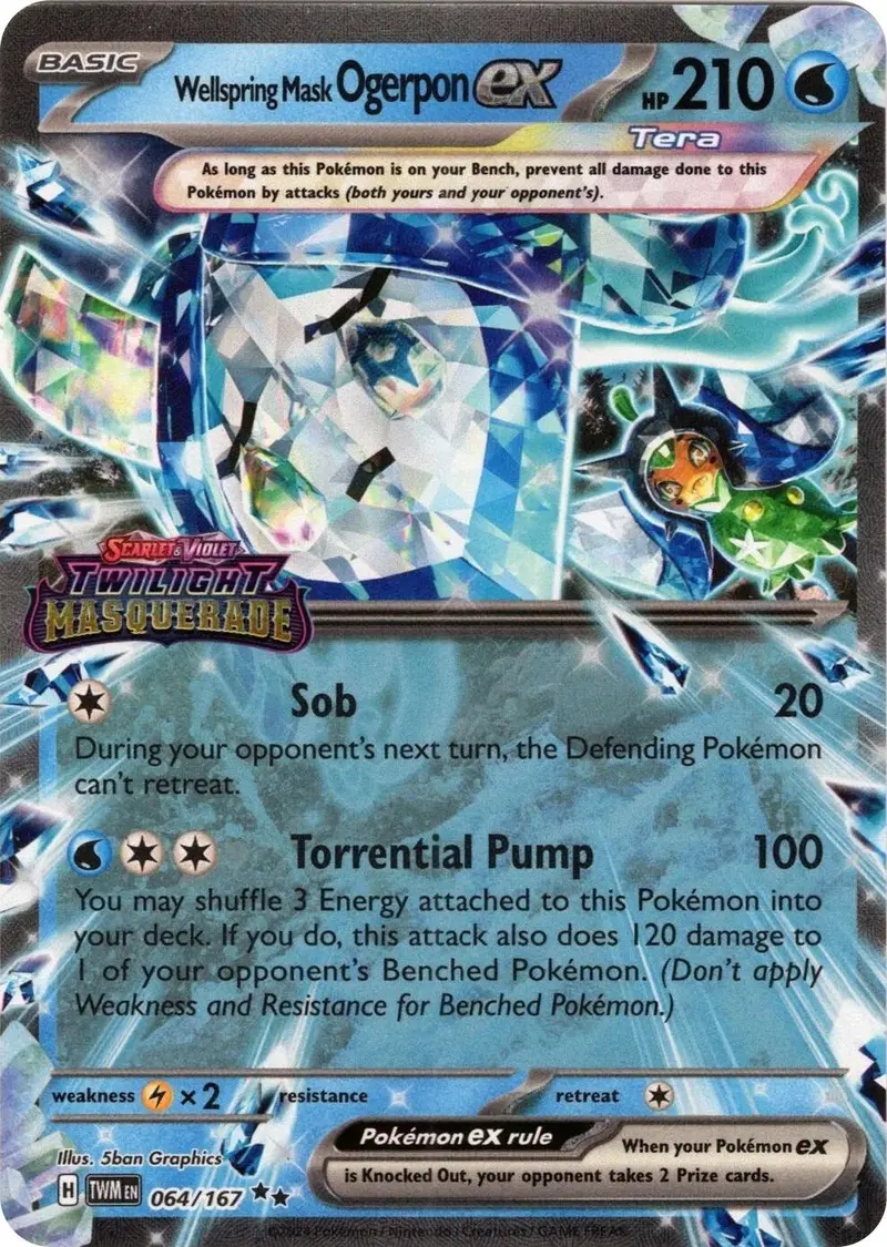 Wellspring Mask Ogerpon Ex (064/167) (Stamped) [Miscellaneous Cards] 1