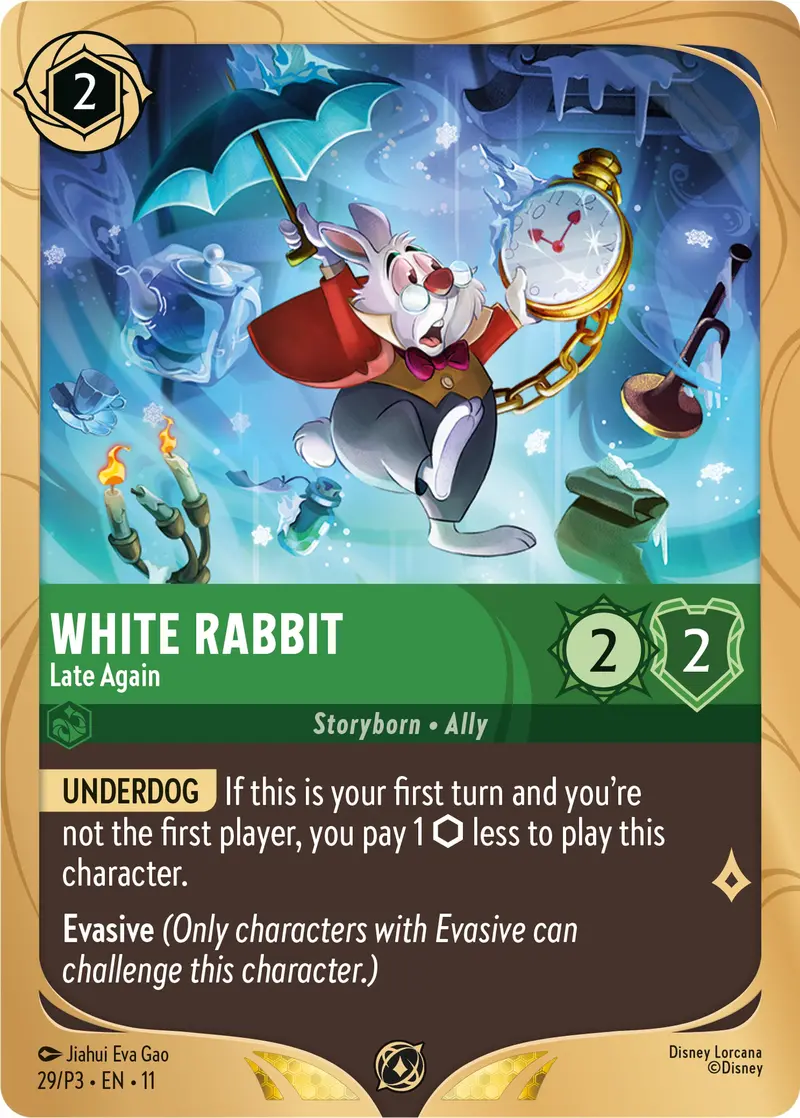 White Rabbit - Late Again (29) [Promo Cards] 1