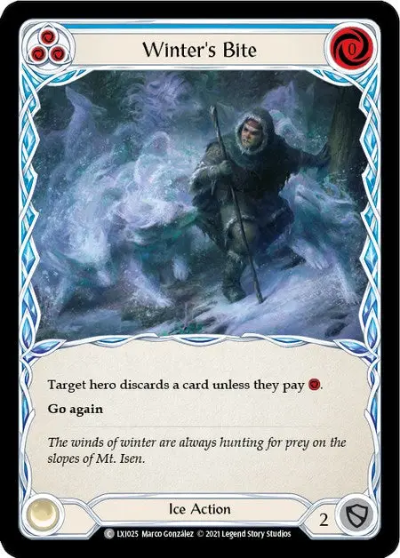 Winter's Bite (Blue) [Lxi025] (Tales Of Aria Lexi Blitz Deck)  1St Edition Normal 1