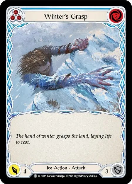 Winter's Grasp (Blue) [Old017] (Tales Of Aria Oldhim Blitz Deck)  1St Edition Normal 1