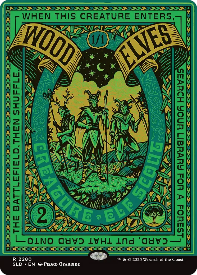 Wood Elves (2280) [Secret Lair Drop Series] 1