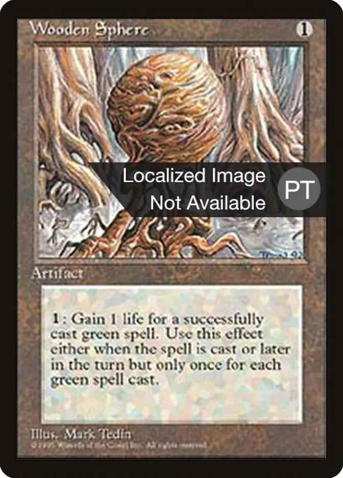 Wooden Sphere [Fourth Edition (Foreign Black Border)] 1