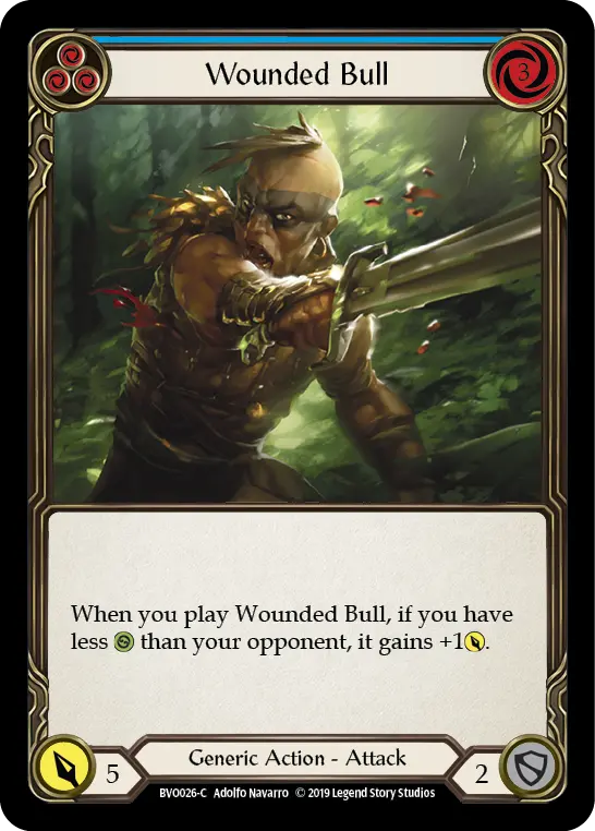 Wounded Bull (Blue) [Bvo026-C] Normal 1