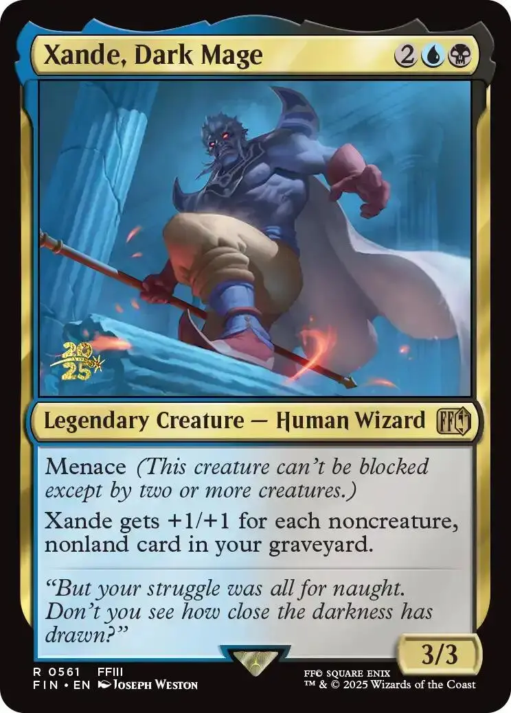 Xande, Dark Mage [Final Fantasy Prerelease Promo] 1