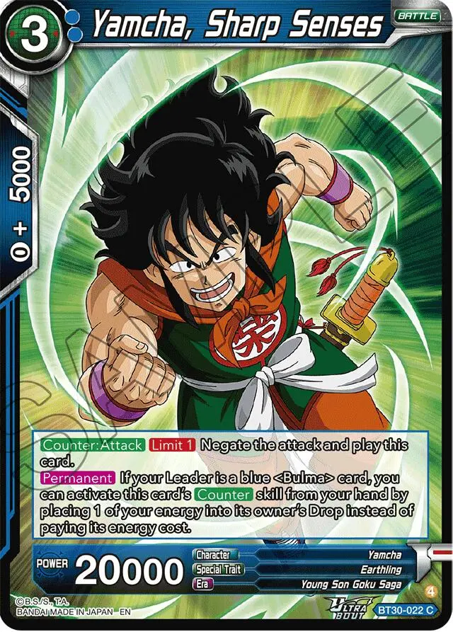Yamcha, Sharp Senses (Bt30-022) [Three Glorious Fighters] 1