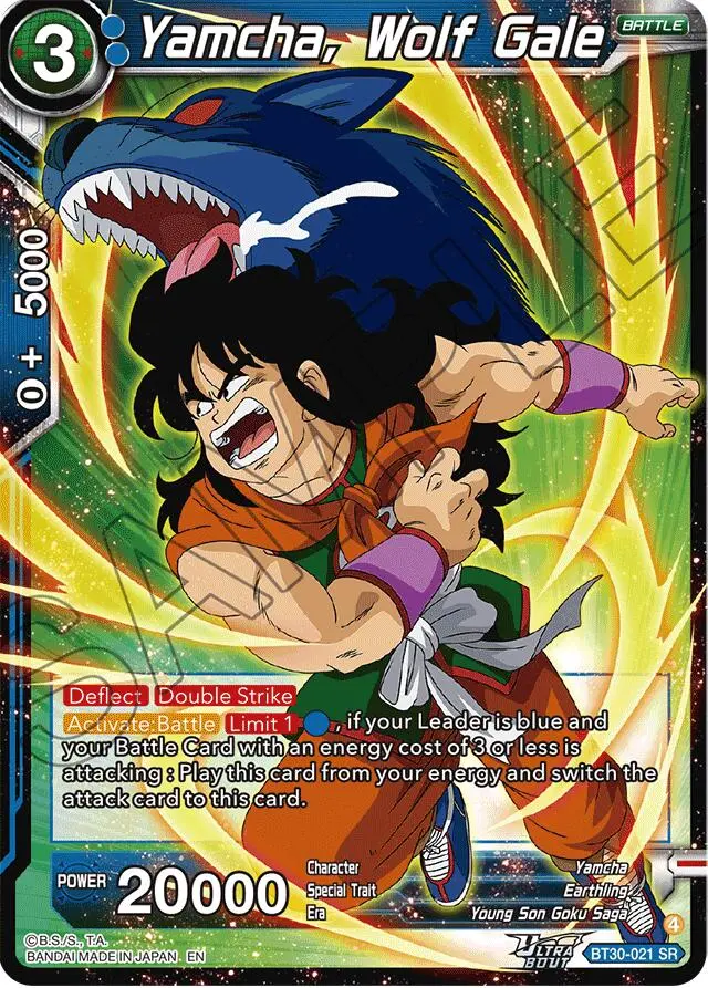 Yamcha, Wolf Gale (Bt30-021) [Three Glorious Fighters] 1