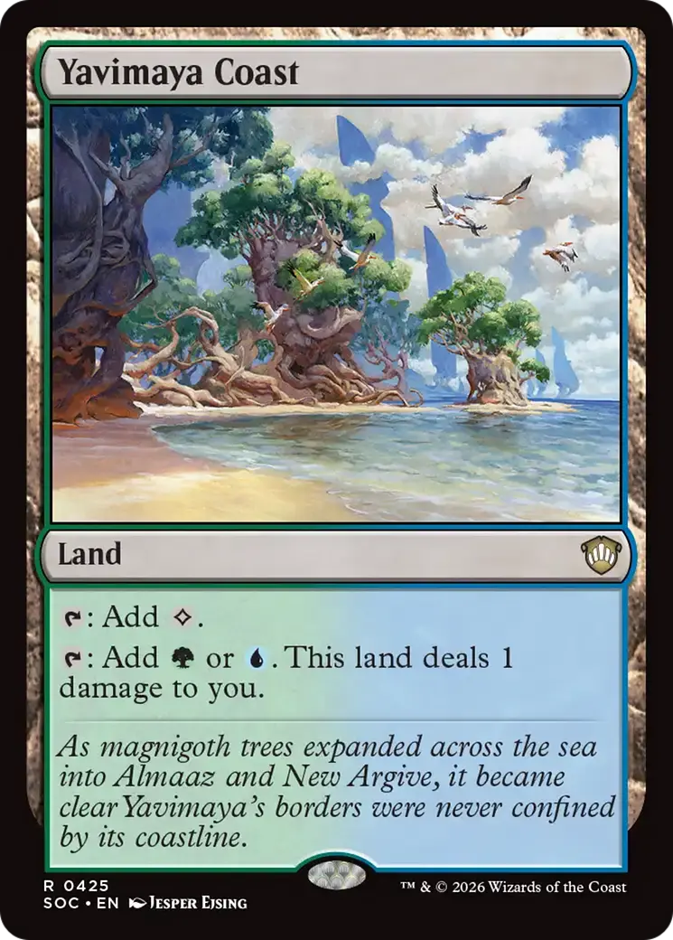 Yavimaya Coast [Secrets Of Strixhaven Commander] 1