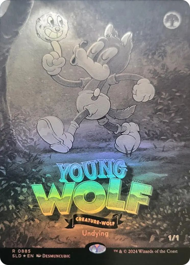 Young Wolf (Black & White Foil) [Secret Lair Drop Series] 1