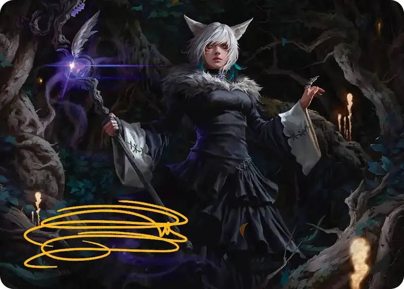 Y'shtola, Night's Blessed Art Card (21) (Gold-Stamped Signature) [Final Fantasy Art Series] 1