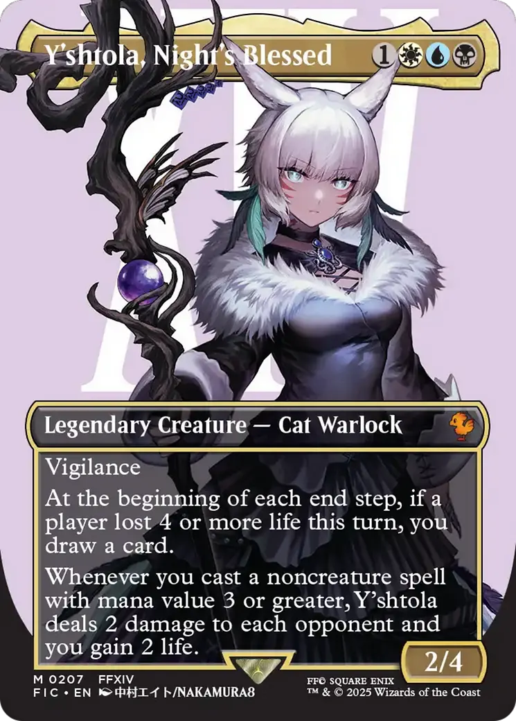 Y'shtola, Night's Blessed (Borderless) (Surge Foil) [Final Fantasy Commander] 1