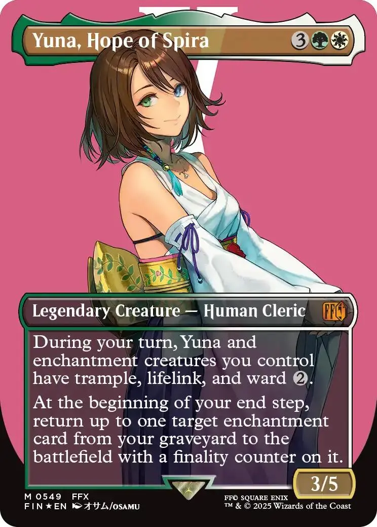 Yuna, Hope Of Spira (Borderless) (Surge Foil) [Final Fantasy] 1