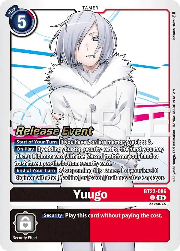 Yuugo [Bt23-086] [Hackers' Slumber Release Event Cards] 1