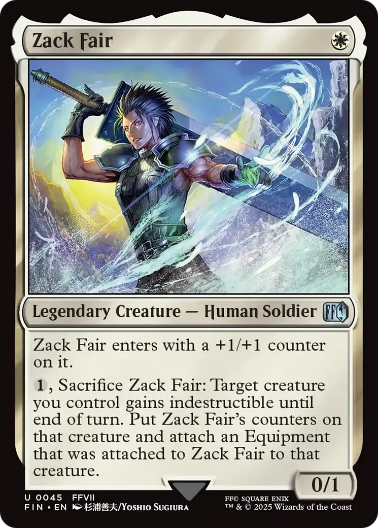 Zack Fair [Final Fantasy Commander] 1