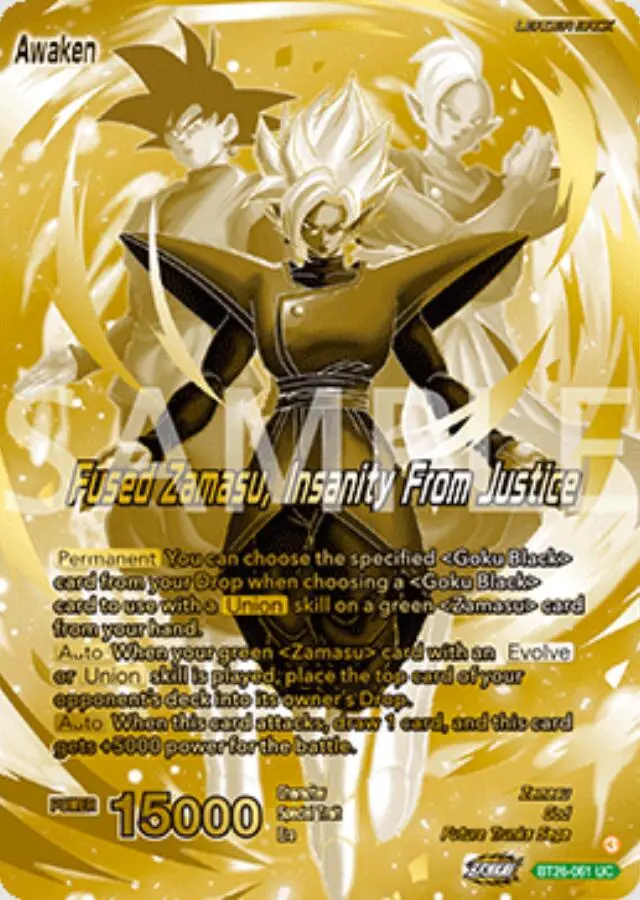 Zamasu // Fused Zamasu, Insanity From Justice (Championship Golden Card 2025 Vol.2) (Bt26-061) [Promotion Cards] 1