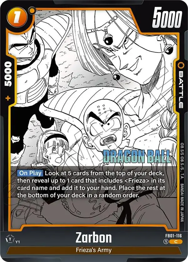 Zarbon (Fb01-116) [Manga Booster 02] 1