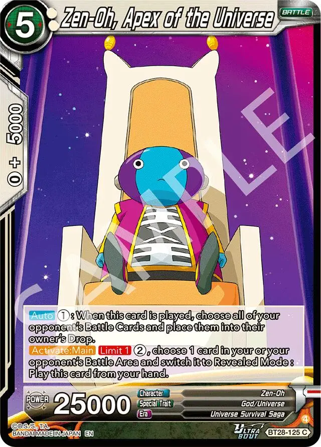 Zen-Oh, Apex Of The Universe (Bt28-125) [Prismatic Clash] 1