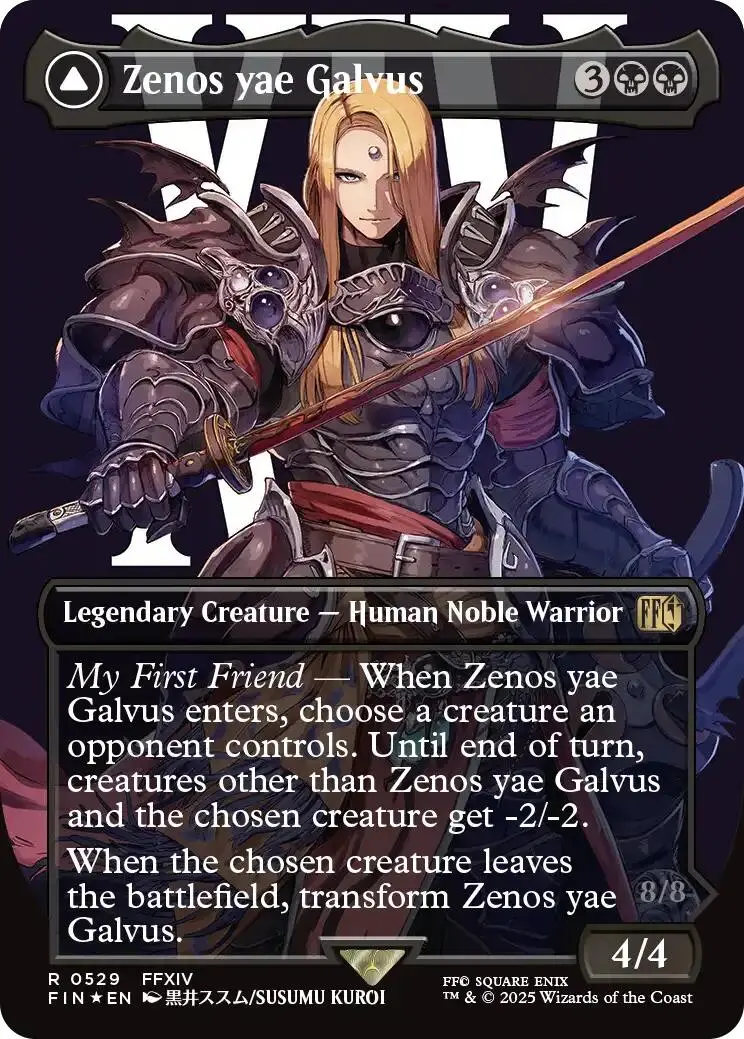 Zenos Yae Galvus // Shinryu, Transcendent Rival (Borderless) (Surge Foil) [Final Fantasy] 1