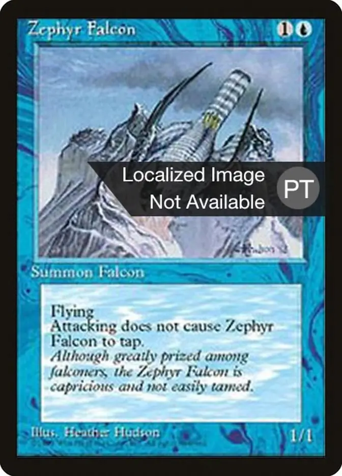 Zephyr Falcon [Fourth Edition (Foreign Black Border)] 1