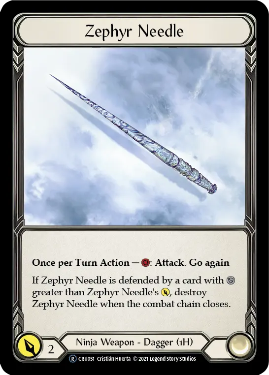 Zephyr Needle (Rainbow Foil) [Cru051-Rf] Unlimited Rainbow Foil 1