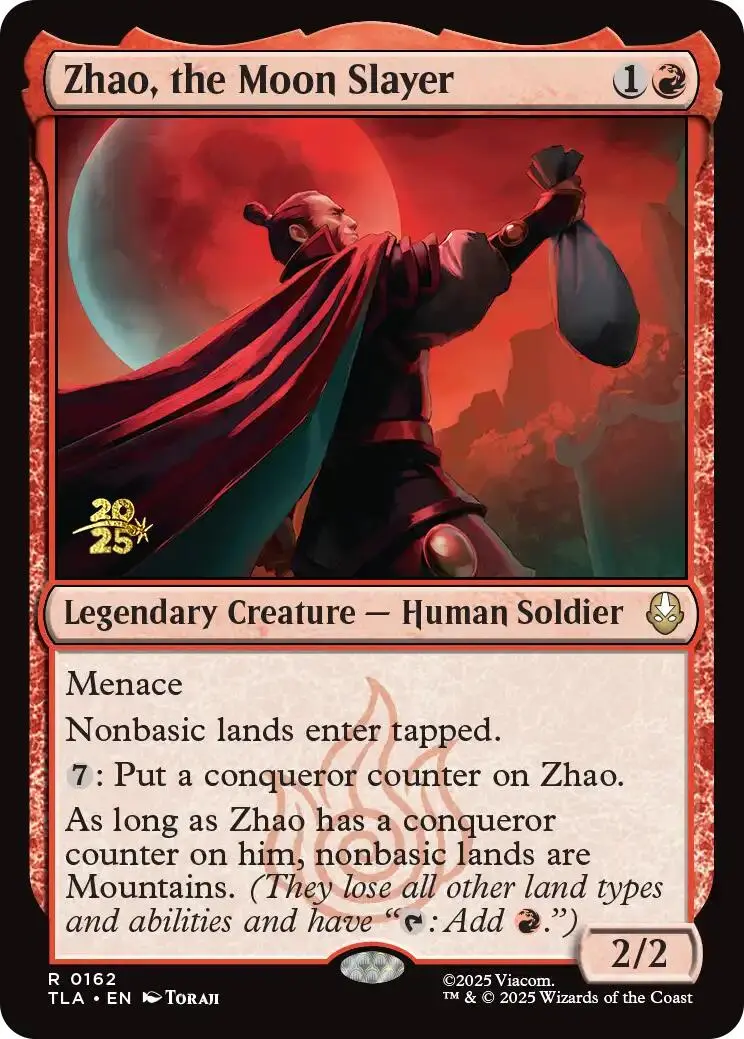 Zhao, The Moon Slayer [Avatar: The Last Airbender Prerelease Cards] 1