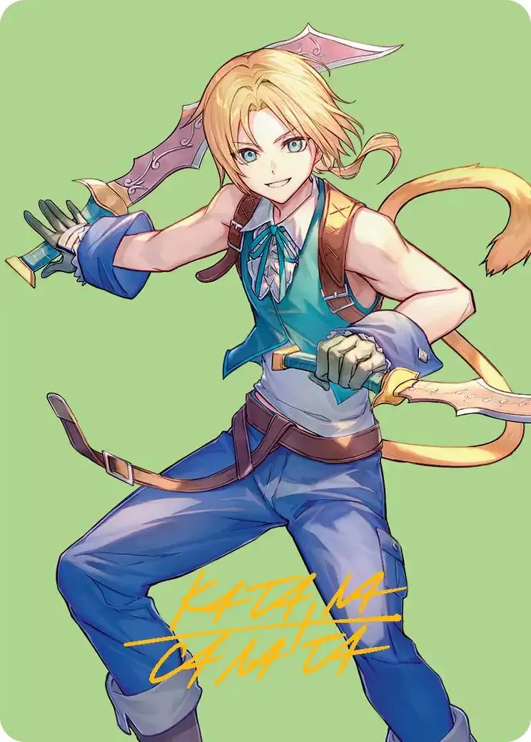 Zidane, Tantalus Thief Art Card (Gold-Stamped Signature) [Final Fantasy Art Series] 1
