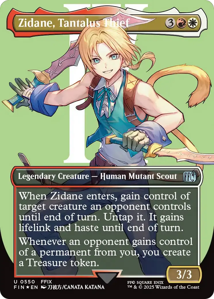 Zidane, Tantalus Thief (Borderless) (Surge Foil) [Final Fantasy] 1