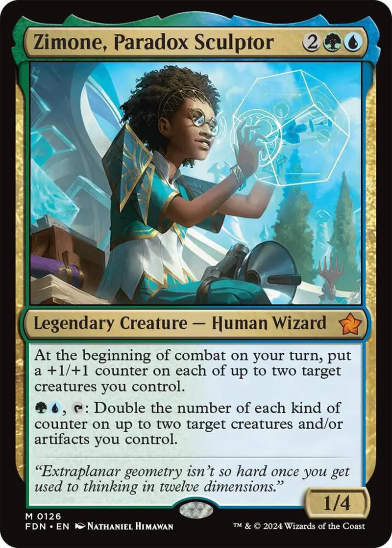Zimone, Paradox Sculptor [Tarkir: Dragonstorm Promos] 1