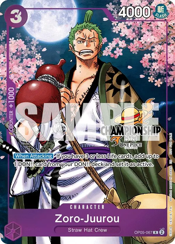 Zoro-Juurou (Cs 25-26 Event Pack Finalist Ver.) [One Piece Promotion Cards] 1
