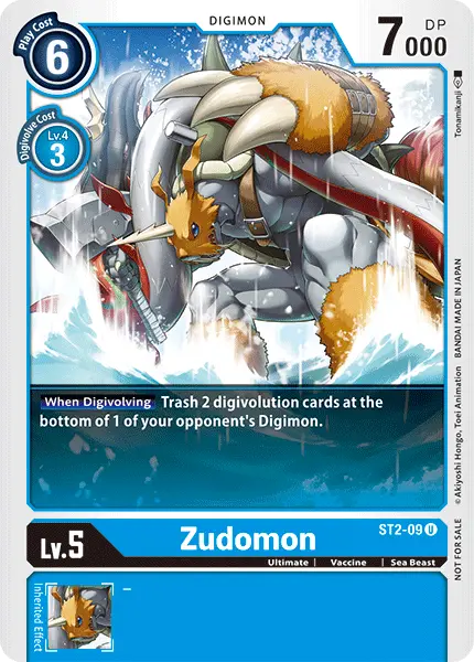 Zudomon [St2-09] (Alternate Art) [Starter Deck: Cocytus Blue Promos] 1