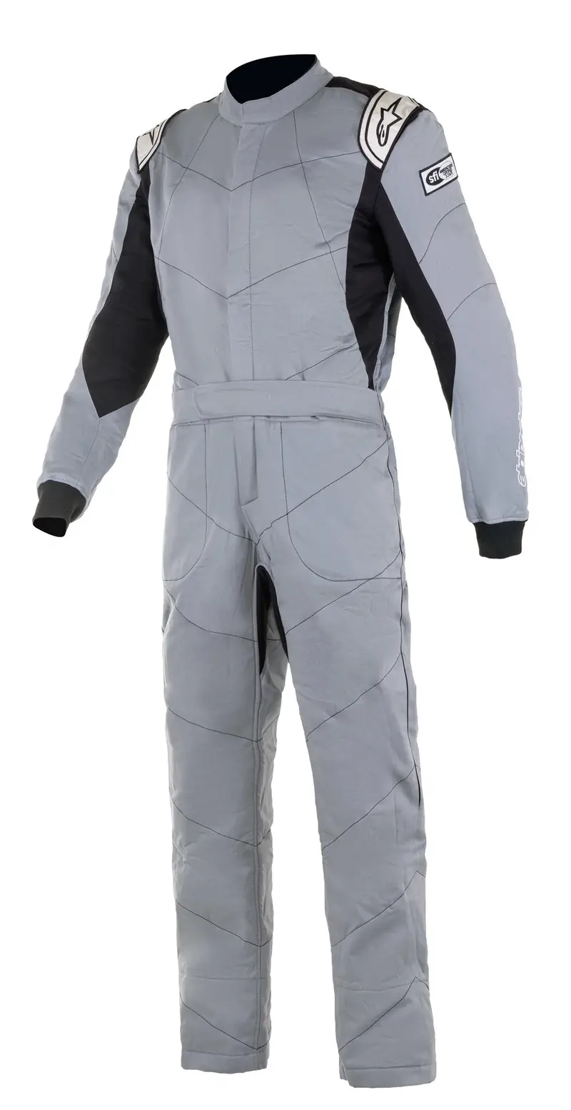 Alpinestars Knoxville V2 Motorcycle Racing Suit – Mid Grey/Black, Xl/Xxl 1