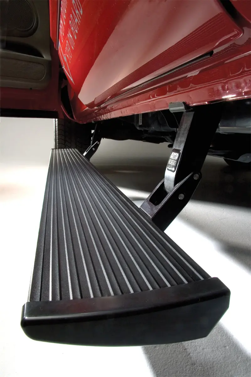 Amp Research 75101-01A Powerstep Running Boards – Motorized, Illuminated, Gloss Black Finish 1