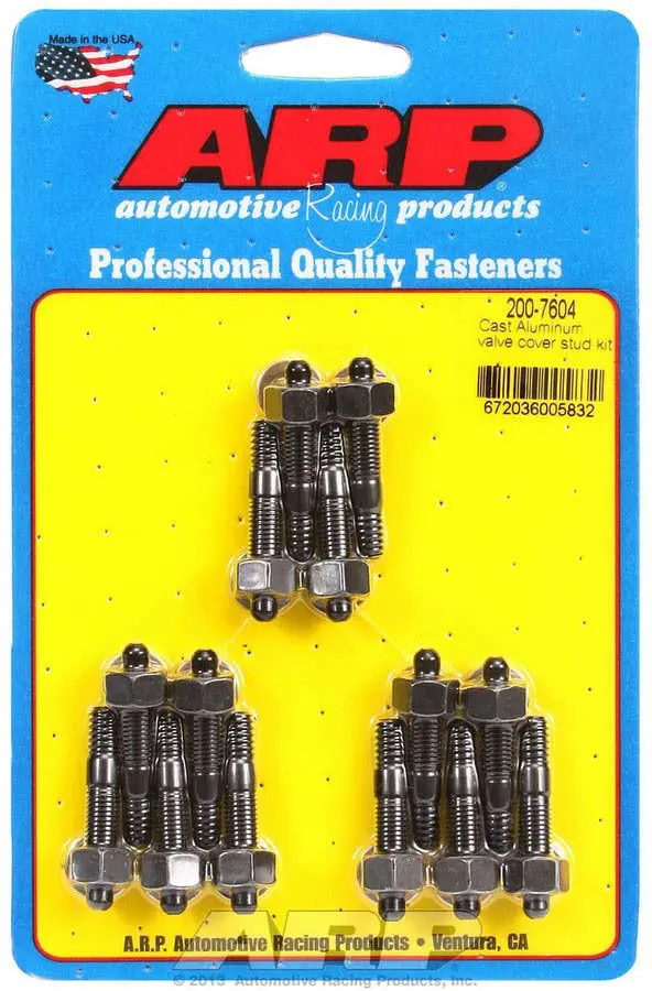 Arp Valve Cover Stud Kit – 1/4"-28 Hex Socket, 14-Piece Set (200-7604) 1