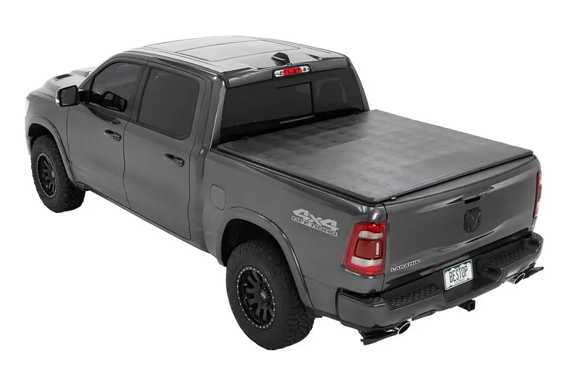 Bestop Ez-Fold Tri-Fold Soft Tonneau Cover – Easy Installation & Compact Folding (16227-01) 1