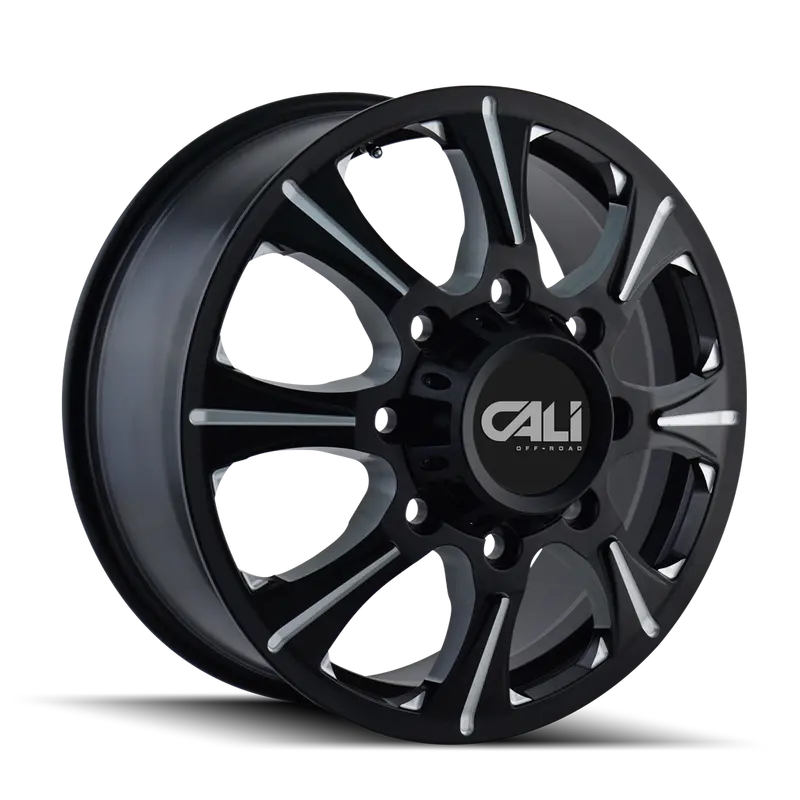 Cali Off-Road 9105-22881Bf116 Brutal Forged 22X8.25 Inch Wheel – Black/Milled Spoke Design, 8X180Mm 1