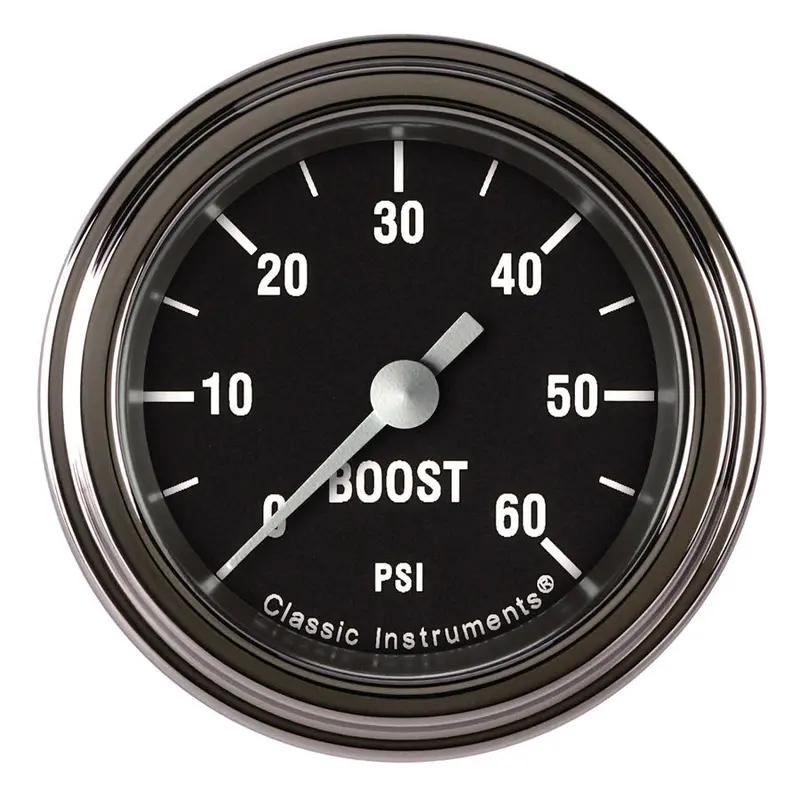 Classic Instruments Hr143Slf Hot Rod Boost 60 Full-Sweep Gauge (2-1/8 Inch) 1