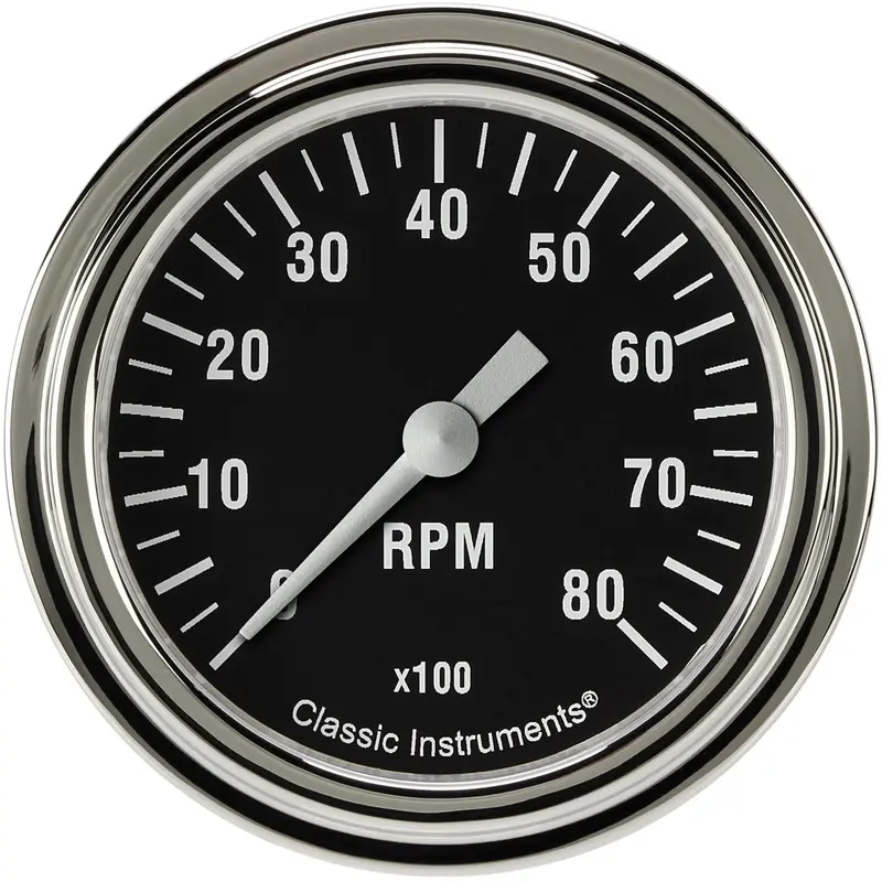 Classic Instruments Hr383Slf Hot Rod Full-Sweep Tachometer – 2-5/8 Inch Diameter 1