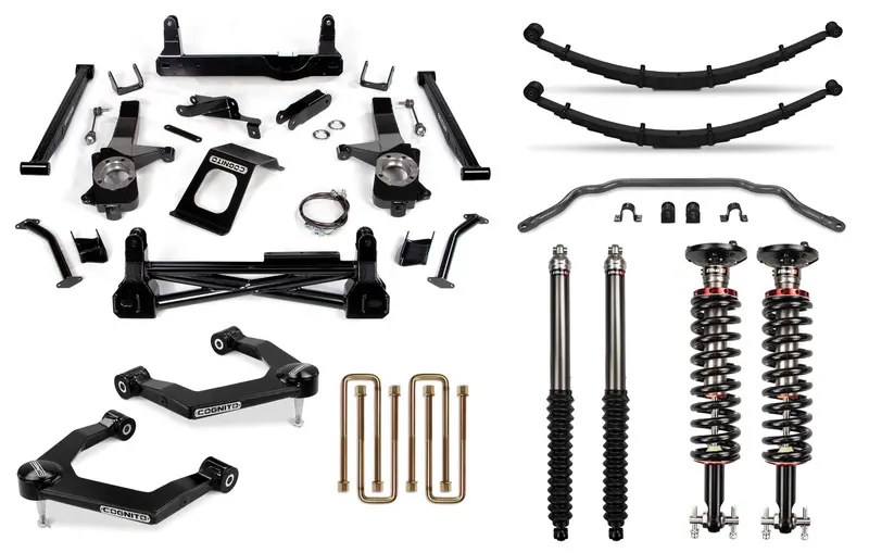 Cognito 8-Inch Lift Kit For 2019–2022 Silverado/Sierra 1500 – Includes Elka 2.0 Ifp Shocks 1