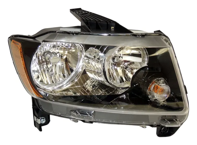 Crown Automotive 68171214Ab Oem-Style Right Headlight Assembly For Jeep – Includes Halogen Bulbs & Black Bezels 1