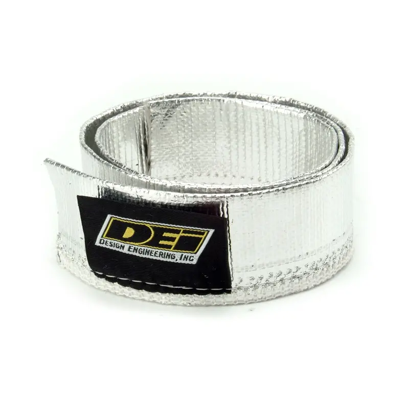 Design Engineering Heat Sheath Aluminized Sleeving – 1.25" × 36", Sewn Seam 1