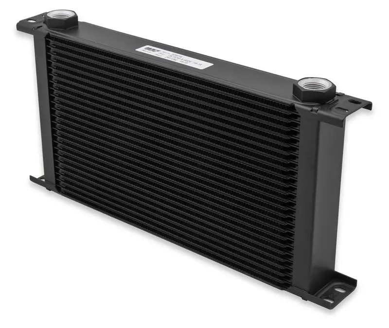 Earl'S 820Erl Ultrapro Oil Cooler – 20-Row, Black Anodized, -10An Female Fittings, Extra-Wide Core 1