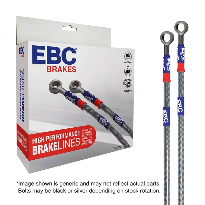 Ebc Bla7152-3L Stainless Steel Braided Brake Lines – Dot-Compliant, Low-Expansion Flex Hoses 1