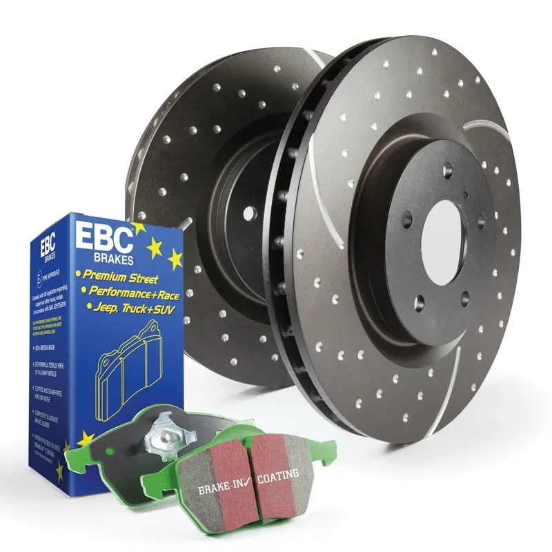 Ebc Brakes S3Kf1082 Greenstuff S3 Brake Kit – Includes Gd Slotted Rotors For Trucks & Suvs 1