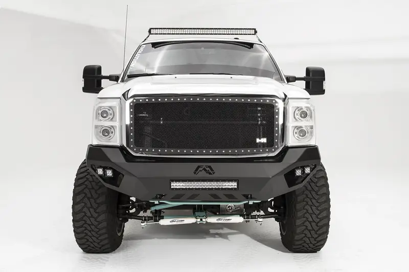 Fab Fours Fs11-V2552-1 Vengeance Front Bumper – Two-Tone Black Powder Coat With Pre-Runner Guard 1