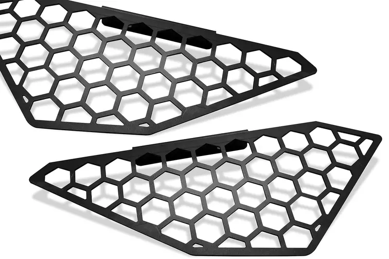 Fab Fours Vengeance Mesh Side Light Insert – Bare Steel Finish, Bolt-On Upgrade 1
