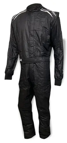 Impact Racing Racer 2.0 One-Piece Driving Suit – Small, Black 1
