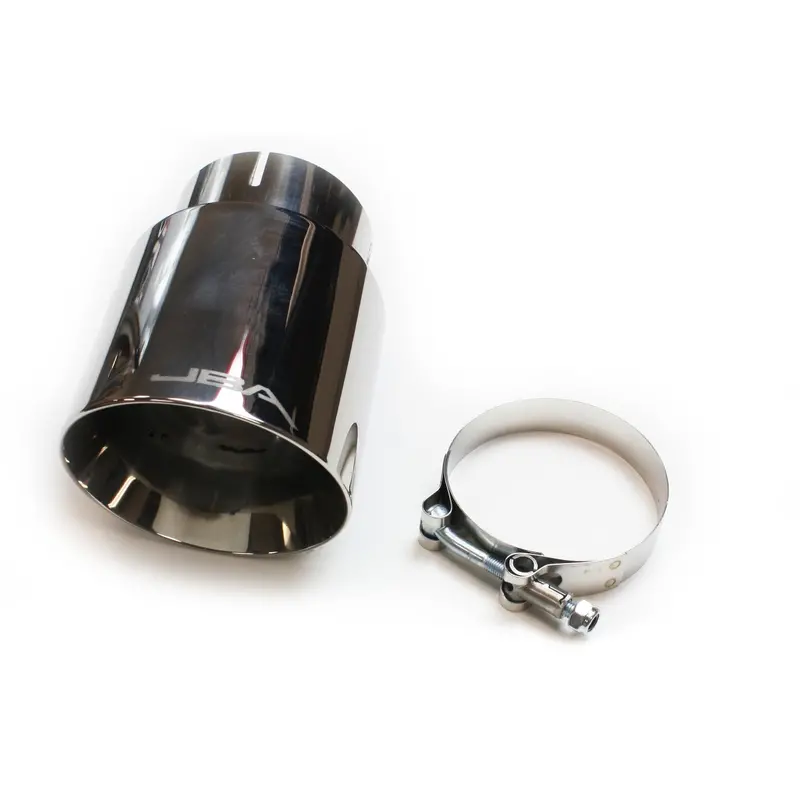 Jba Racing Polished Stainless Steel Header Tip – 3" X 4" X 5 3/4", Double-Wall Chrome Finish 1
