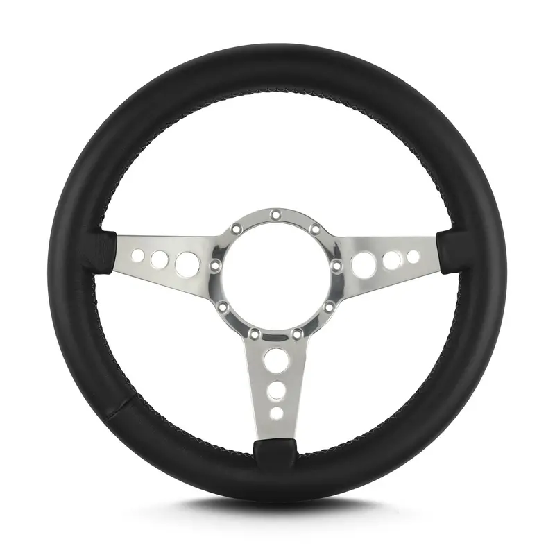 Lokar Lecarra Mark Iv Gt Steering Wheel – 14" Diameter, Black With Polished Spokes 1