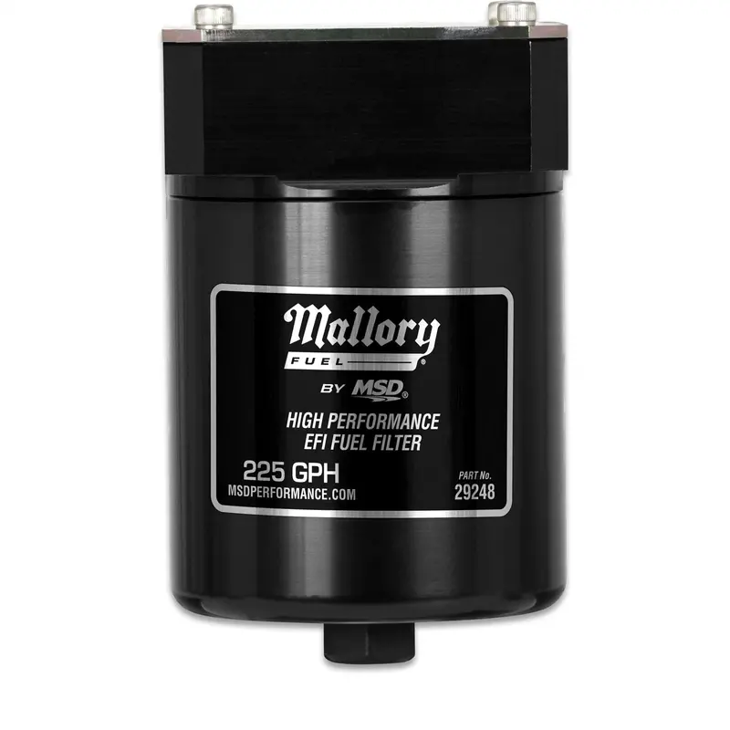 Mallory 29248 High-Flow Inline Fuel Filter 1