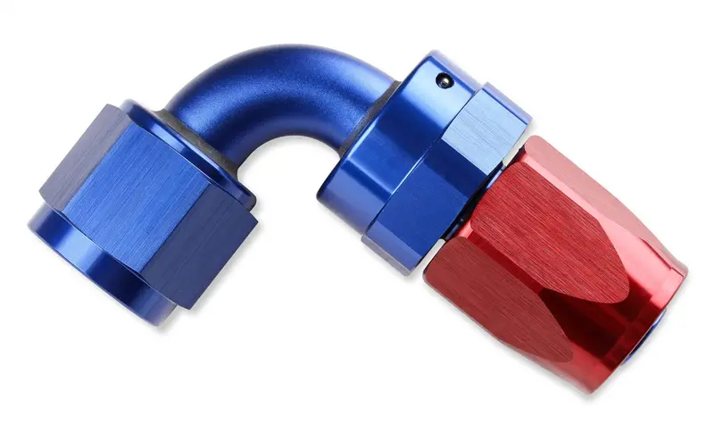 Mr Gasket 229012 Adjustable 90° Swivel Hose End – -12 An, Anodized Red/Blue 1