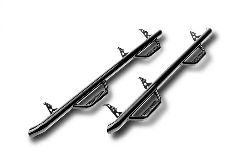 N-Fab D1980Cc Gloss Black Nerf Steps – Cab-Length Side Steps For 2019–2022 Ram 1500 Crew Cab 1